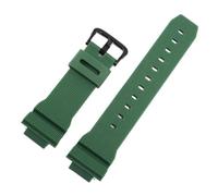Uhrenzubehör, kompatibel mit Casio G-Shock DW5600 DW6900 G5600 G5700 GW-M5610 GW-5000 GM5610 GWX5600, Silikon-Uhrenarmband, 16 mm(Green black)