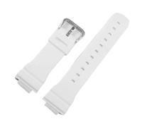 Uhrenzubehör, kompatibel mit Casio G-Shock DW5600 DW6900 G5600 G5700 GW-M5610 GW-5000 GM5610 GWX5600, Silikon-Uhrenarmband, 16 mm(White Silver)