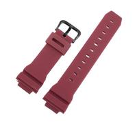 Uhrenzubehör, kompatibel mit Casio G-Shock DW5600 DW6900 G5600 G5700 GW-M5610 GW-5000 GM5610 GWX5600, Silikon-Uhrenarmband, 16 mm(Red black)