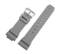 Uhrenzubehör, kompatibel mit Casio G-Shock DW5600 DW6900 G5600 G5700 GW-M5610 GW-5000 GM5610 GWX5600, Silikon-Uhrenarmband, 16 mm(Grey silver)