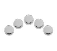 Uhrkrone aus Quarz, mechanisch, Stahl - Set mit 5 Ersatzteilen für die Uhrenreparatur, inklusive gemischten goldenen und silbernen Krone für Uhrmacher und DIY-Enthusiasten (6 mm flaches Loch)