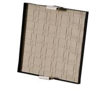 UieoKakeh Gewebtes Ablagetablett Aus, Schmuckablage für Den Schreibtisch, Kosmetikablage für Schlüssel, Schmuckablage Aus Metall, Dekoratives Tablett, Quadratisch