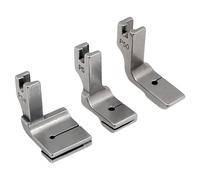 Uikdjgu 3PCS Gathering Pleated/Shirring Presser Foot P5 P50 P5W für Industrienähmaschine, Langlebige Feine Verarbeitung