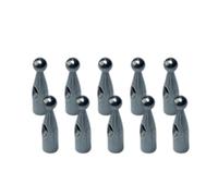 uikios 10 Stück Regenschirm-Endkappen aus Metall für 4 mm Regenschirm-Reparatur und Metallspitzen für Knochen mit 4 mm Durchmesser