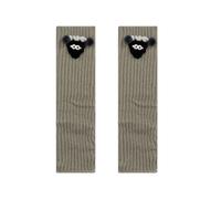 uikios Damen Beinwärmer Winter Gerippte Gestrickte Lange Socken Warme Studenten Mädchen 90er Jahre Boot Party Casual Streetwear Süß Lang, SS5, One size