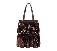 uikios Große Kapazität Glitzer Pailletten Toted Bag Trendy Schultertasche Geldbörse Handtasche mit Verschluss für Shopping Strand Trendy Geldbörse Handtasche, coffee, One Size
