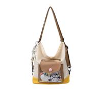 uikios Moderne, transparente Umhängetasche, geräumiges Fach, modifizierbarer Gürtel, permanentes Polyamid-PVC, für den täglichen Gebrauch, Reisen, modische transparente Tasche, khaki