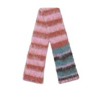 uikios Weicher gestreifter Strickschal, warm, gestrickt, mehrere Größen für den täglichen Gebrauch, reisefreundlich, Unisex-Design, stilvolles Halstuch für kaltes Wetter, a, One size