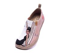 UIN Damen Kunstgemalte Reiseschuhe Slipper Casual Loafers Leichter Komfort Mode Sneaker Toledo Ⅰ The Little Dress (40.5)
