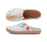 UIN Damen Loafers Kunstgemalte Reiseschuhe Slip On Schuhe Lässige Wanderschuhe Bequem Lightweight Sneaker Malaga Summer Flow (40.5)