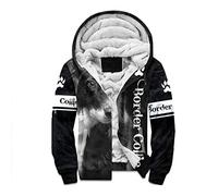 UIOKLMJH Border Collie Kapuzenpullover mit 3D-Druck, für Herren und Damen, modisch, warm, Doppel-Plus Samtjacke, Wintermantel, Cosplay-Kleidung, 1, M