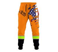 UIOKLMJH Holzfäller 3D-Hose mit Kettensägen-Druck, für Herren und Damen, Sweathose, lässige lange Hose, Jogger, coole Sporthose, Farbe 1, 34-37