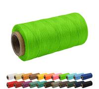 Uiopa 1mm x 260m Wachsfaden, 150D Flache Sattlergarn Ledergarn Gewachst, Leder Nähen Faden Gewachste Schnur für Nähprojekte, Buchbinderei, Schuhreparatur, Schmuck