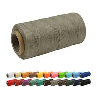Uiopa 1mm x 260m Wachsfaden, 150D Flache Sattlergarn Ledergarn Gewachst, Leder Nähen Faden Gewachste Schnur für Nähprojekte, Buchbinderei, Schuhreparatur, Schmuck