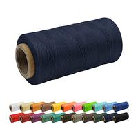 Uiopa 1mm x 260m Wachsfaden, 150D Flache Sattlergarn Ledergarn Gewachst, Leder Nähen Faden Gewachste Schnur für Nähprojekte, Buchbinderei, Schuhreparatur, Schmuck