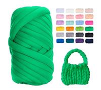 Uiopa Bulky Armstricken Wolle, 500g Dicke Wolle Sperrige Handstrickgarn, Grob Gestrickte Schlauchgarn Häkelwolle Chunky Yarn für Taschen, Decken, Körbe, Haustiernester, DIY-Kunsthandwerk