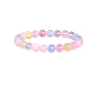 UJEDFHV Perlenarmbänder 6 8 10mm Naturstein Perlen Armband Armreifen Frauen Männer Stretch Yoga Schmuck(6mm,Color7)