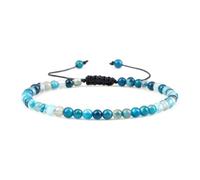 UJEDFHV Perlenarmbänder Naturstein geflochtene Armbänder Perlen verstellbare Seilarmbänder Männer Frauen Charm Schmuck 6mm Perlenarmband(Color-13)