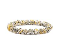 UJEDFHV Perlenarmbänder Perlenarmband Zylinder Hämatit Naturstein Armbänder Armreif Klassischer Strang Schmuck Pulsera(Yellow)