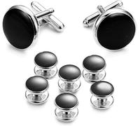UJOY Manschettenknöpfe, Krawatten, Smoking, Schlüsselanhänger, Schmuck-Set für Herren mit Geschenkbox