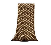 UK_Stone 100% Seide Paisley Blumen Halstuch Herren Schal (Diamant Braun)
