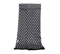 UK_Stone 100% Seide Paisley Blumen Halstuch Herren Schal (Diamant Schwarz)