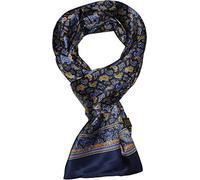 UK_Stone 100% Seide Paisley Blumen Halstuch Herren Schal (Paisley # 4 Dunkelblau)