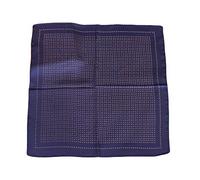 UK_Stone Herren Paisley Muster Bandana Halstuch 100% Seide Krawatte Anzug Taschenhandtuch Multifunktionstuch 50 * 50cm (Z_Pattern #3 Dunkelblau)