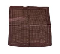 UK_Stone Herren Paisley Muster Bandana Halstuch 100% Seide Krawatte Anzug Taschenhandtuch Multifunktionstuch 50 * 50cm (Z_Pattern #3 Kaffee)