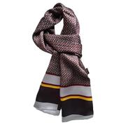 UK_Stone Klassisch Seidenschal Geflochten Rot Halstuch Herren Schal Blumen Ring