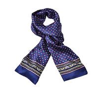 UK_Stone Klassisch Seidenschal Paisley Block Quadrat Halstuch Herren Schal Blau Diamant