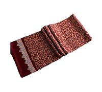 UK_Stone Klassisch Seidenschal Paisley Blumen Halstuch Herren Schal Kaffee Rot