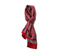 UK_Stone Klassisch Seidenschal Paisley Blumen Halstuch Herren Schal Rot