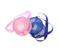 UKCOCO 2 Stück Teiliges Strandspielzeug Netzbeutel für Tragbare Mesh Aufbewahrungstasche Robust und Langlebig für Sandspielzeug Muscheln und Handtücher Geeignet für Strand