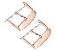 UKCOCO 2 Stück Uhrenarmbandschnallen aus Edelstahl 304 Roségold 22mm Praktische Uhrenschnalle zum Austausch Langlebiges Uhrenzubehör für Frauen