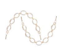 UKCOCO 2 Stück Vintage Runde Acryl Kettenriemen 43cm Kurzer Robuster Taschenriemen für Umhängetasche Handtaschen Accessoires Selbstgemacht Schulterriemen Ersatz