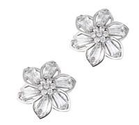 UKCOCO 2 Stück Zirkonia Blütenknöpfe für Strickjacke Mantel Dekorative DIY Kostüm Accessoires Elegante Schmuckknöpfe für Kleid Hemd