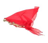 UKCOCO Bauchtanz Bandana Kopftuch mit Münzen Leichtes Chiffon und Metall Vielseitig Kombinierbares Boho Accessoire für Damen Beim Tanzen und Reisen