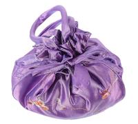 UKCOCO Bestickte Handtasche Damen Klein mit Kordelzug aus Gewebe Handliche Umhängetasche mit Griff für Reise und Alltag Modisch und Praktisch