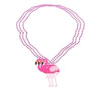 UKCOCO Flamingo Halskette 3stücke Satz aus Filz und Kunststoff Tropischer Sommerschmuck Vielseitig und Anpassbar für Geburtstags und Hochzeitsfeiern Am Strand