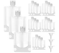 UKCOCO Reisebeutel 18 Stück Transparent Pet Kunststoff Wiederbefüllbare Kosmetik Organizer Reisebehälter für Shampoo Duschgel Lotion Handgepäck