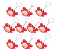 UKCOCO Schlüsselanhänger Cartoon Krabbe 3D Design Kompakter Taschenanhänger für Rucksack und Handy Geschenk für Jungen 3.3X2.2X0.8 Zoll