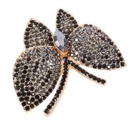 UKCOCO Vintage Anstecknadel Schmetterling Brosche Retro Brosche Sicherheitsnadel Grau Schwarz Damen Schmuck Geschenk für Kleidung Schal Corsage