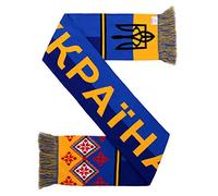 Ukraine Ukraina-Fußball-High-Definition-HD-Strickschal, Weiß, Blau, Gelb, fits all