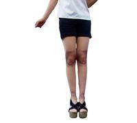 Ulalaza Enge Blumenschleife-Garnelenfadenstrümpfe für Damen, süße glänzende Strumpfhosen, Halloween-passende Socken