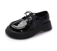 Ulalaza Vintage Mary Jane Comfort Chunky Platform Loafers Classic Mid Heel Lace Up Zipper Round Toe Slip On Uniform Dress Shoes Brogues Oxfords Fashion