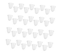 ULDIGI 100 Stück Silikon Ohrstecker Verschluss Ohrhänger Stopper Sicherer Ersatz Für Damen Studs Hoops Hooks Transparent Einfacher Stil