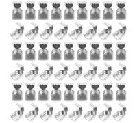 ULDIGI 100 Stück Teiliges Metall Schnürsenkel Verschlussklammern Einfaches Shoelace Lock System für Laufschuhe Rutschfeste Schnürsenkel Schnallen Schnelle Befestigung ohne Binden