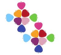 ULDIGI 24 Stück Teiliges Edelstahl herz Anhänger Bunte Blanko Dog Tags für Individuelle Gravur DIY Haustier Erkennungsmarken Namensanhänger für Halsketten Personalisierbar in Farben