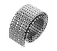 ULDIGI Dehnbares Edelstahl Uhrenarmband 18mm Breit für Damen und Herren mit Sicherem Verschluss für Alltag und Sport